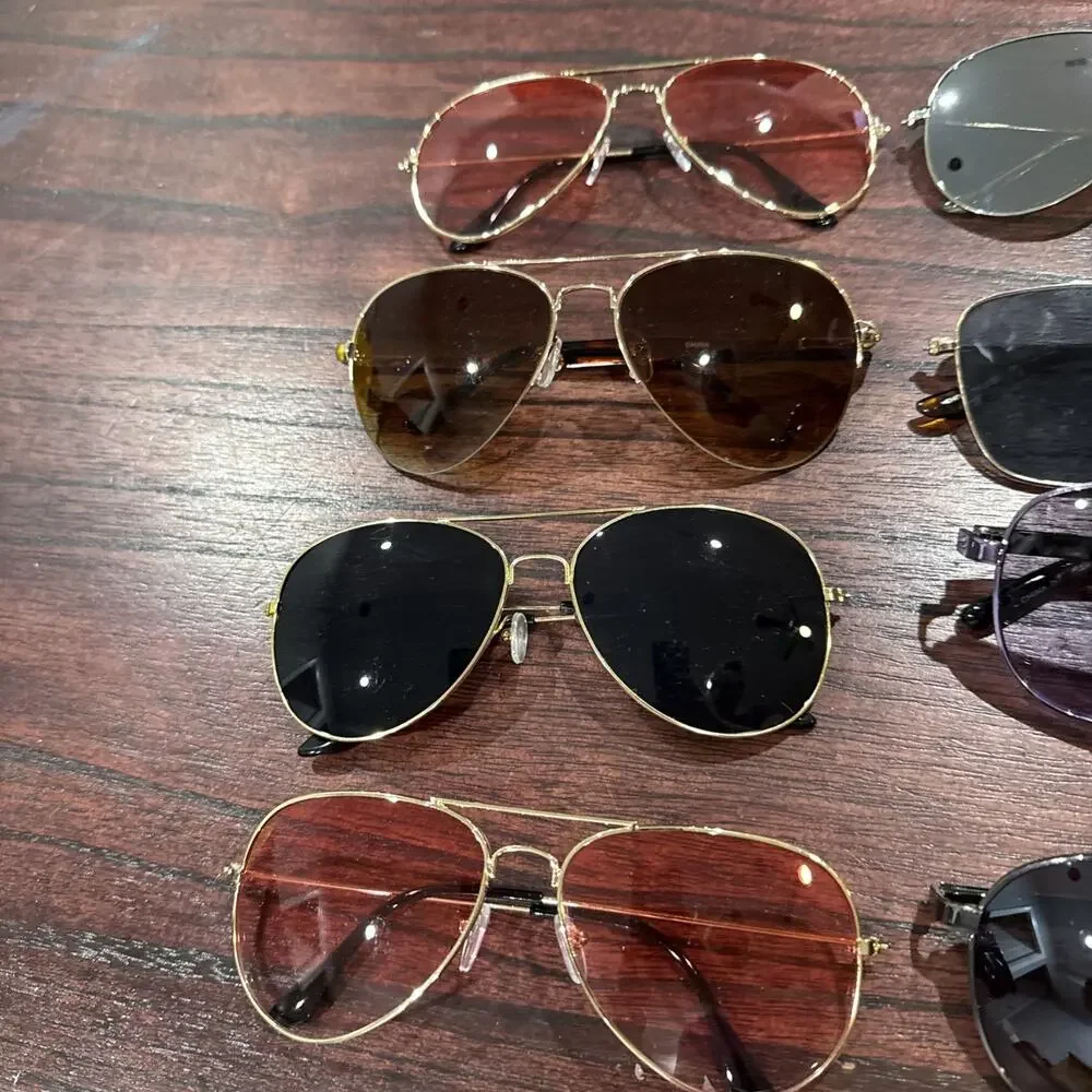 Lot Of 12 Unbranded Aviator Sunglasses Unisex Mens Women’s G8